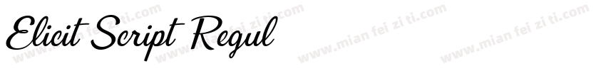 Elicit Script Regul字体转换